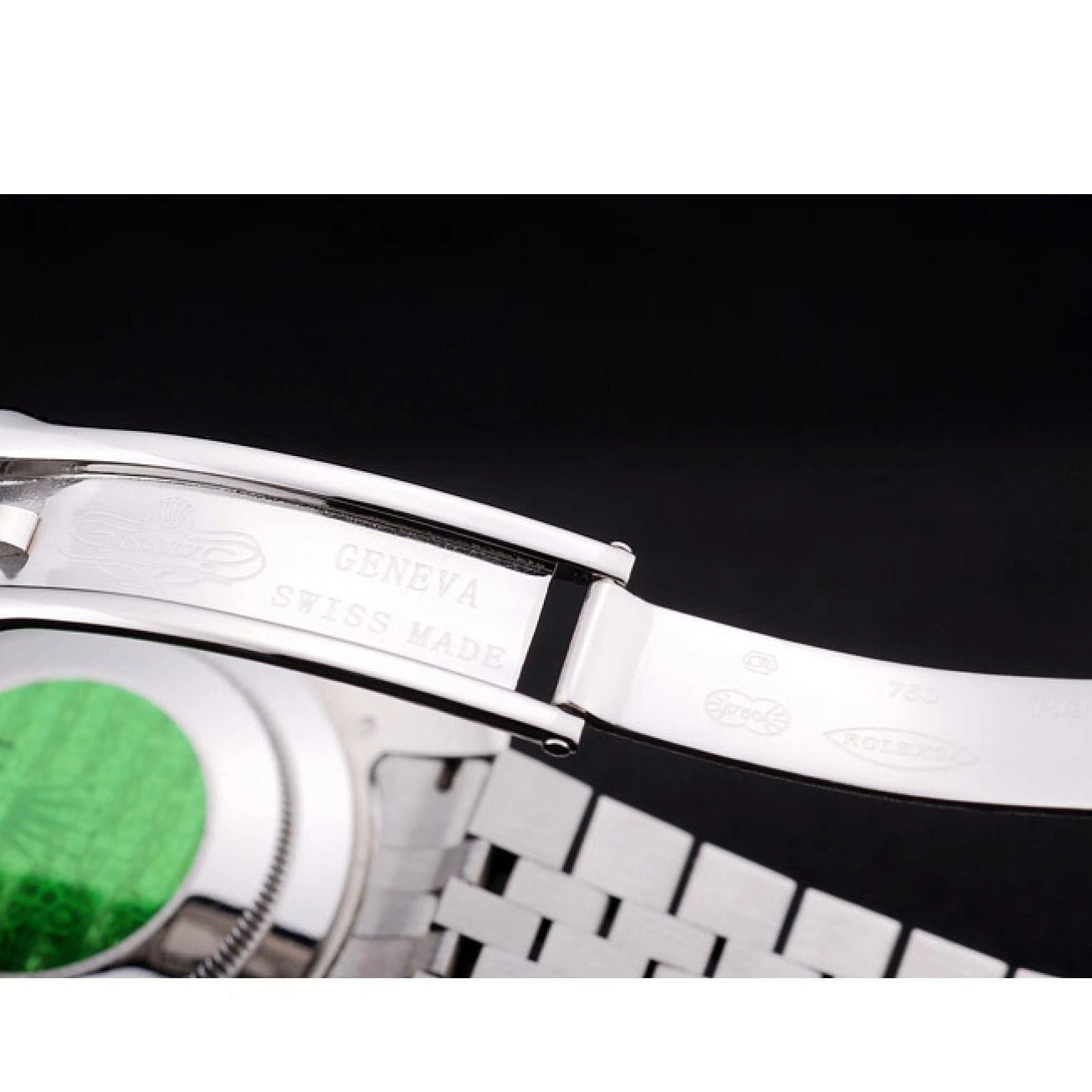 Aaa replica watch Bezel Dial Rolex Radial Ribbed Datejust White 7478 1016